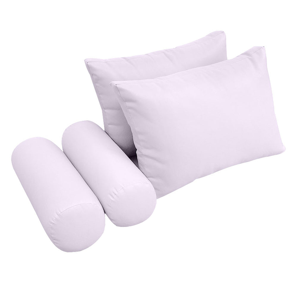 STYLE 2 - Mattress & Pillow Bolster Cushion Cover and Insert for Outdoor Indoor Daybed Porch Swing Bed Crib Size