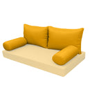 STYLE 2 Pillow & Bolster Cushion for Outdoor Indoor Daybed Porch Swing Bed Queen Size | COVERS ONLY |