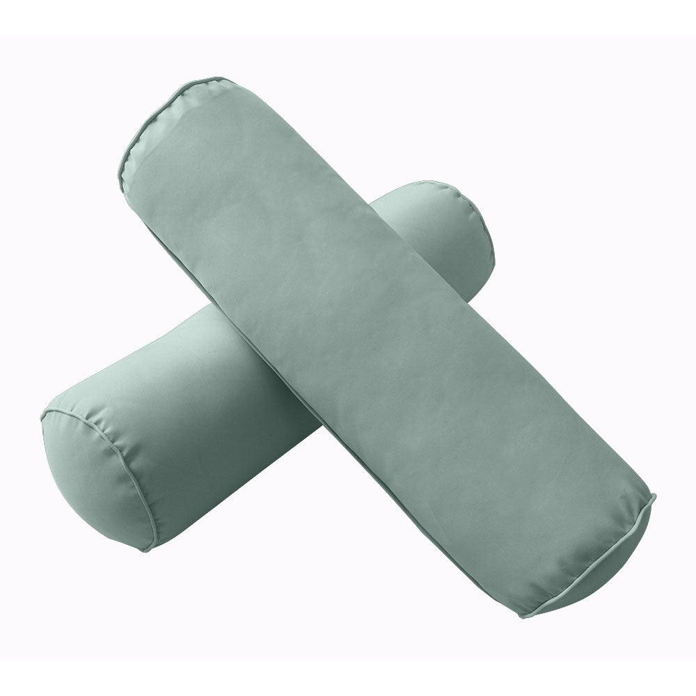 STYLE 2 - Mattress & Pillow Bolster Cushion Cover and Insert for Outdoor Indoor Daybed Porch Swing Bed Twin-XL Size