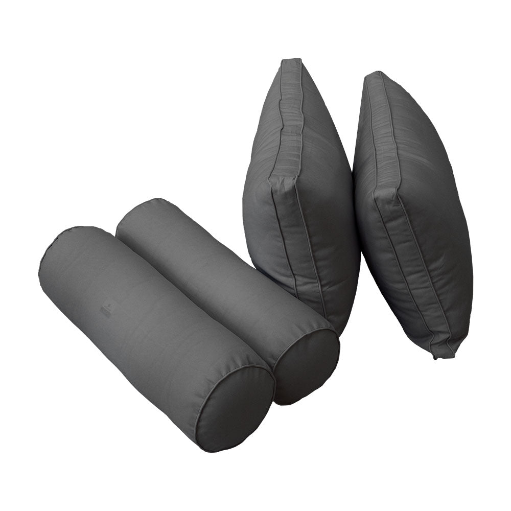STYLE 2 - Mattress & Pillow Bolster Cushion Cover and Insert for Outdoor Indoor Daybed Porch Swing Bed Twin-XL Size