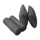 STYLE 2 - Mattress & Pillow Bolster Cushion for Outdoor Indoor Daybed Porch Swing Bed Full Size | COVERS ONLY |