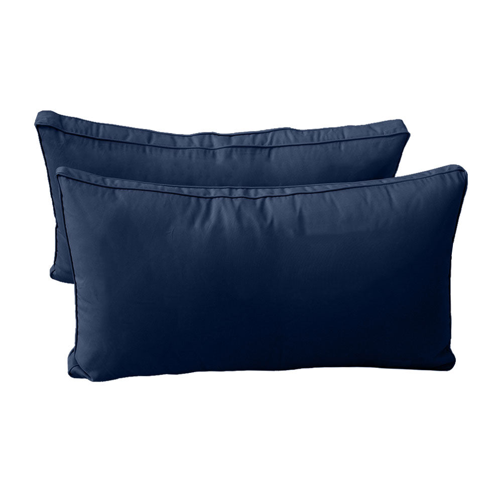 STYLE 2 - Mattress & Pillow Bolster Cushion Cover and Insert for Outdoor Indoor Daybed Porch Swing Bed Twin-XL Size