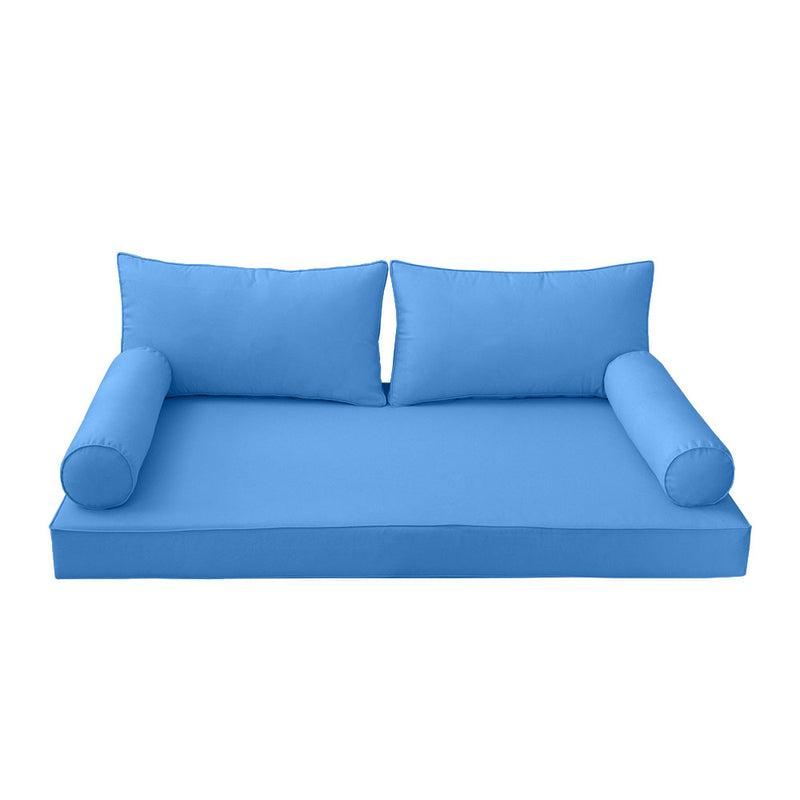 STYLE 2 - Outdoor Daybed Cover Mattress Cushion Pillow Insert Twin Size