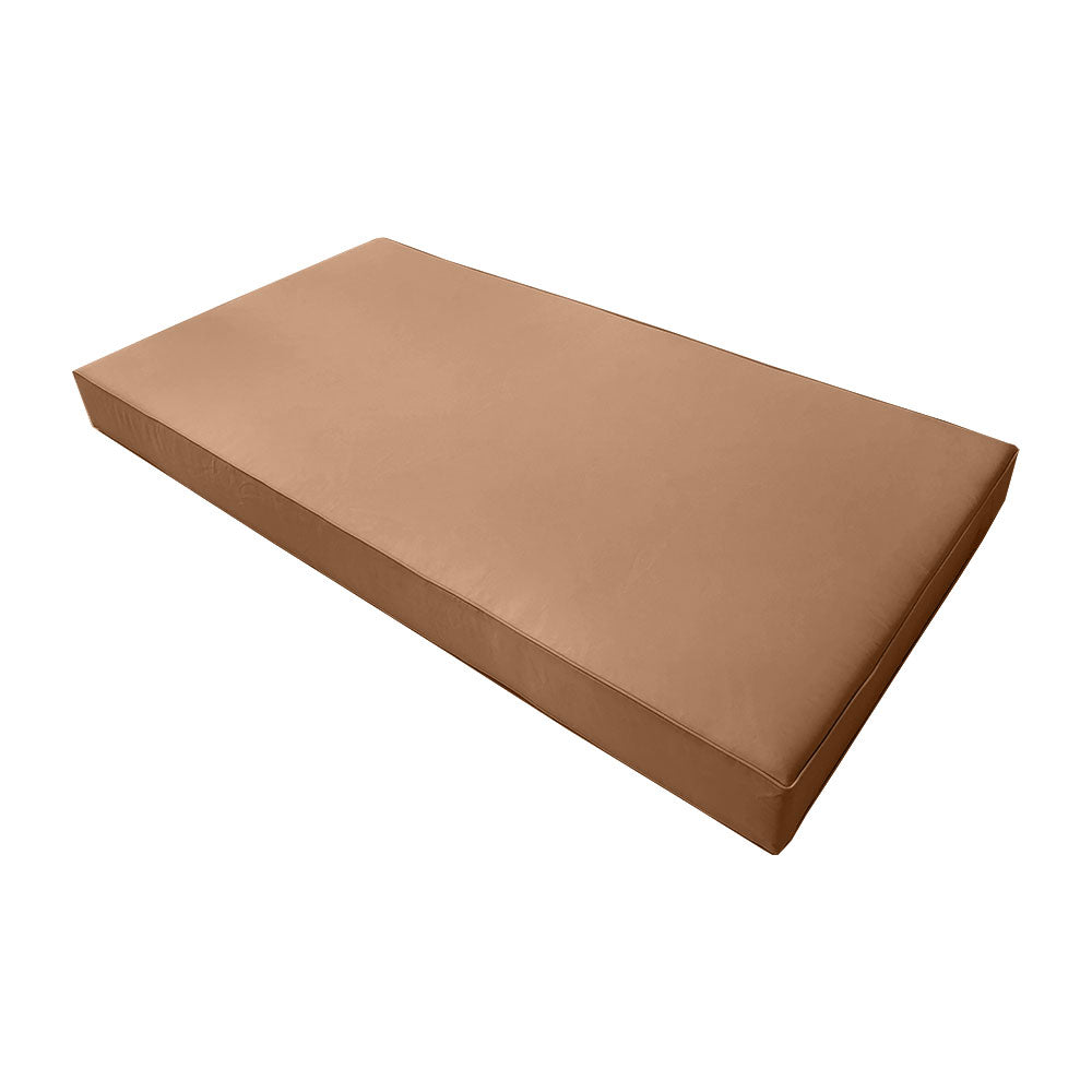 STYLE 2 - Mattress & Pillow Bolster Cushion Cover and Insert for Outdoor Indoor Daybed Porch Swing Bed Crib Size