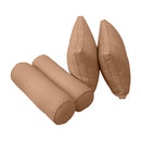 STYLE 2 Pillow & Bolster Cushion for Outdoor Indoor Daybed Porch Swing Bed Full Size | COVERS ONLY |