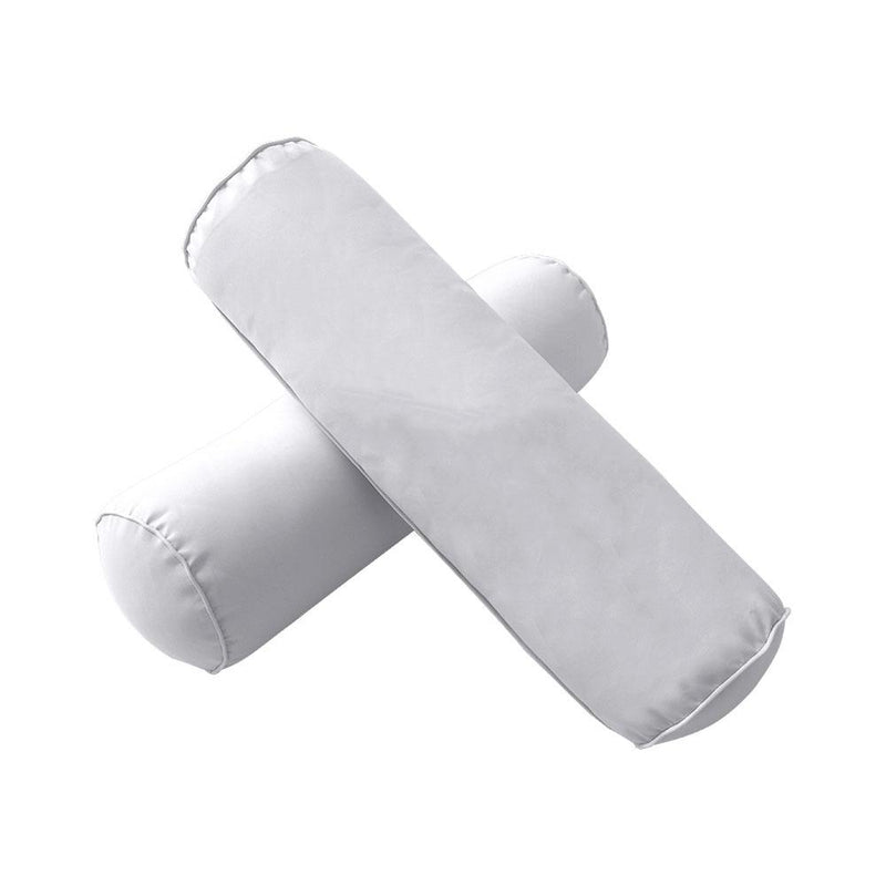 STYLE 2 - Mattress & Pillow Bolster Cushion for Outdoor Indoor Daybed Porch Swing Bed Full Size | COVERS ONLY |