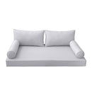 STYLE 2 - Outdoor Daybed Cover Mattress Cushion Pillow Insert Twin-XL Size