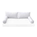 STYLE 2 Pillow & Bolster Cushion for Outdoor Indoor Daybed Porch Swing Bed Twin Size | COVERS ONLY |