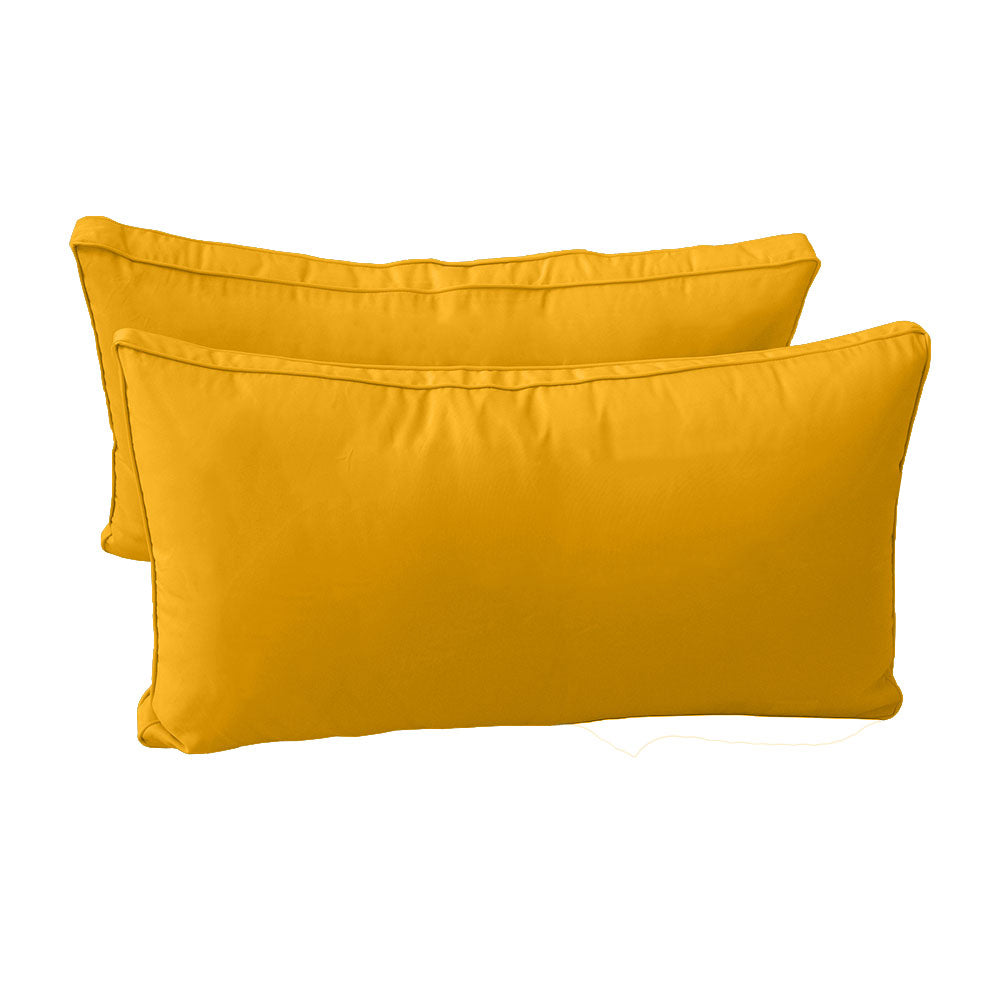 STYLE 2 - Mattress & Pillow Bolster Cushion Cover and Insert for Outdoor Indoor Daybed Porch Swing Bed Crib Size