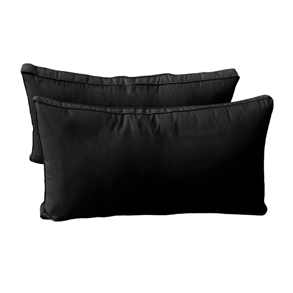 STYLE 2 - Mattress & Pillow Bolster Cushion Cover and Insert for Outdoor Indoor Daybed Porch Swing Bed Twin-XL Size