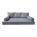 STYLE 3 - Outdoor Daybed Cover Mattress Cushion Pillow Insert Twin Size