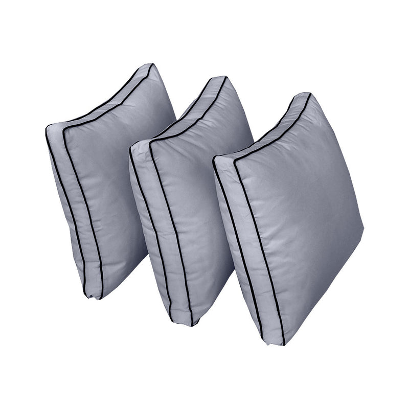STYLE 3 - Outdoor Daybed Cover Mattress Cushion Pillow Insert Twin Size