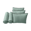 STYLE 3 Pillow & Bolster Cushion for Outdoor Indoor Daybed Porch Swing Bed Full Size | COVERS ONLY |