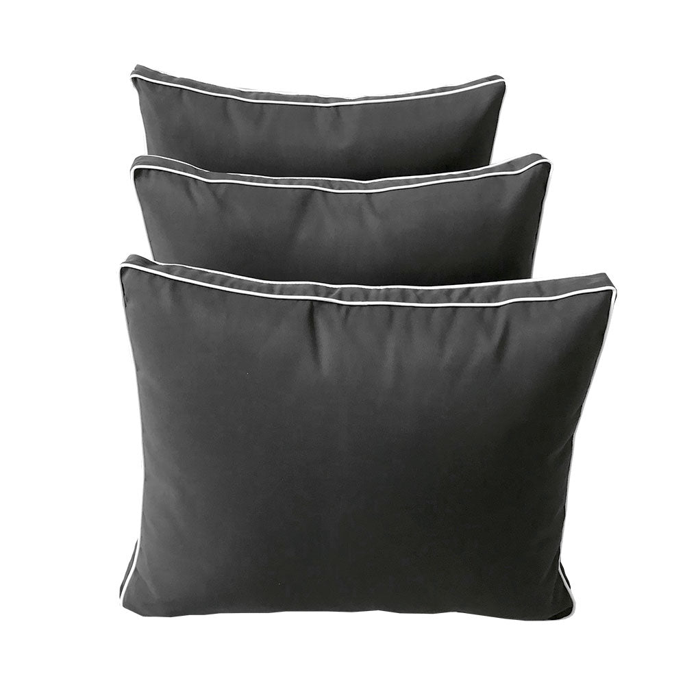 STYLE 3 - Mattress & Pillow Bolster Cushion Cover and Insert for Outdoor Indoor Daybed Porch Swing Bed Twin-XL Size