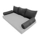 STYLE 3 Pillow & Bolster Cushion for Outdoor Indoor Daybed Porch Swing Bed Queen Size | COVERS ONLY |