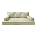 STYLE 3 - Outdoor Daybed Cover Mattress Cushion Pillow Insert Twin Size