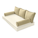 STYLE 3 Pillow & Bolster Cushion for Outdoor Indoor Daybed Porch Swing Bed Full Size | COVERS ONLY |