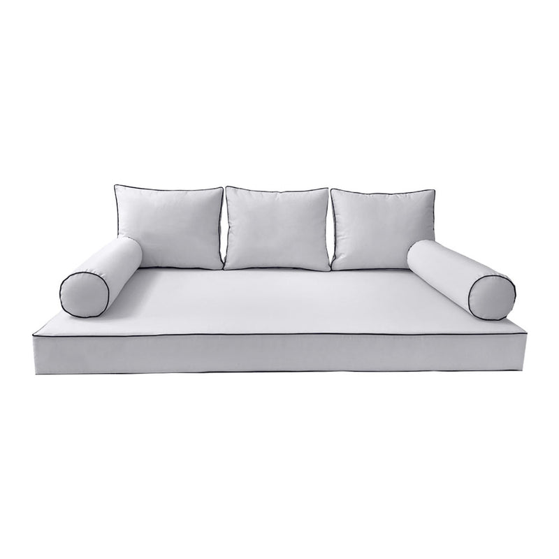 STYLE 3 - Outdoor Daybed Cover Mattress Cushion Pillow Insert Crib Size