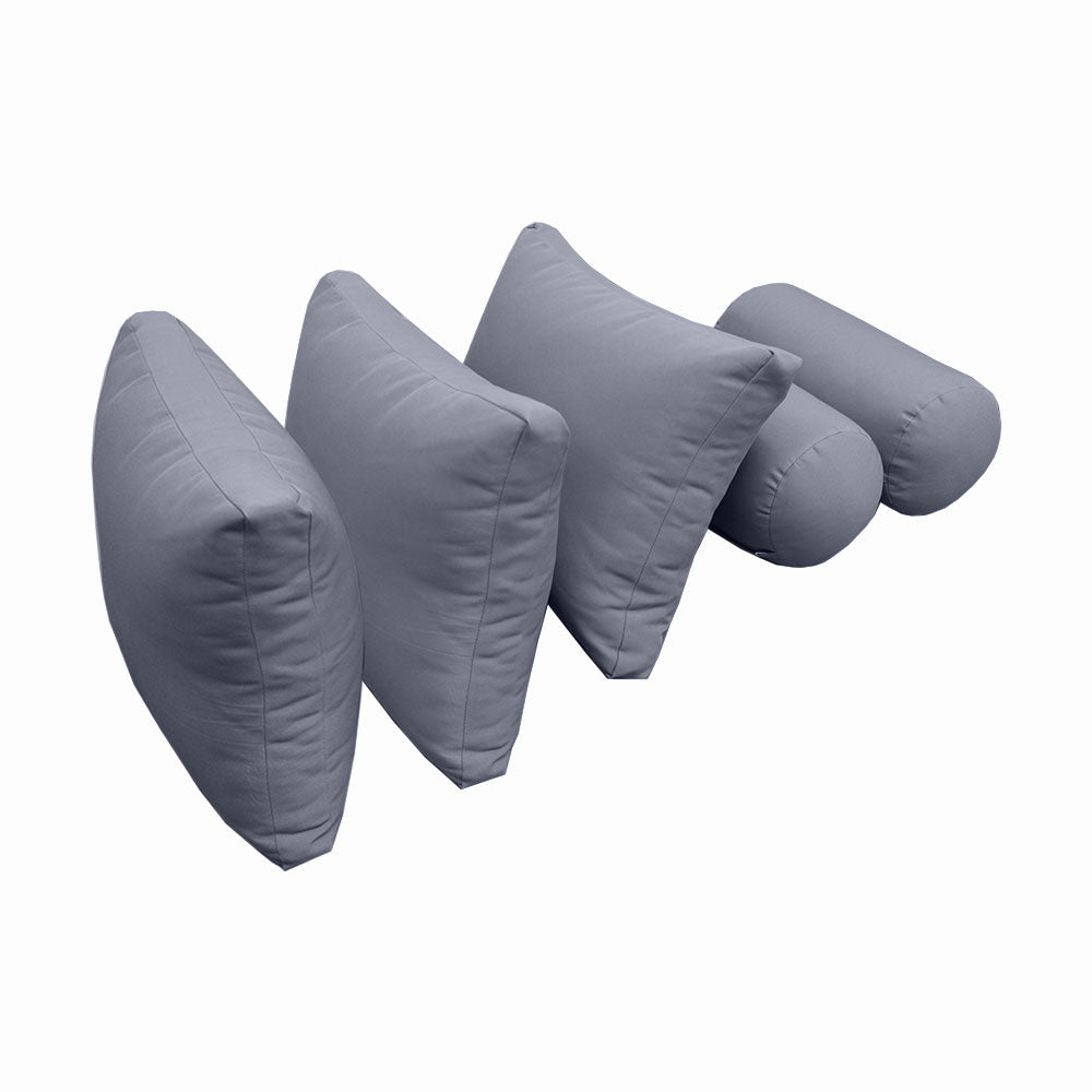 STYLE 3 - Mattress & Pillow Bolster Cushion Cover and Insert for Outdoor Indoor Daybed Porch Swing Bed Crib Size