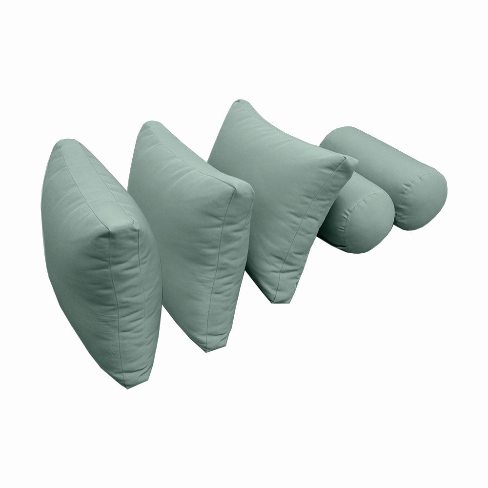STYLE 3 - Mattress & Pillow Bolster Cushion Cover and Insert for Outdoor Indoor Daybed Porch Swing Bed Crib Size