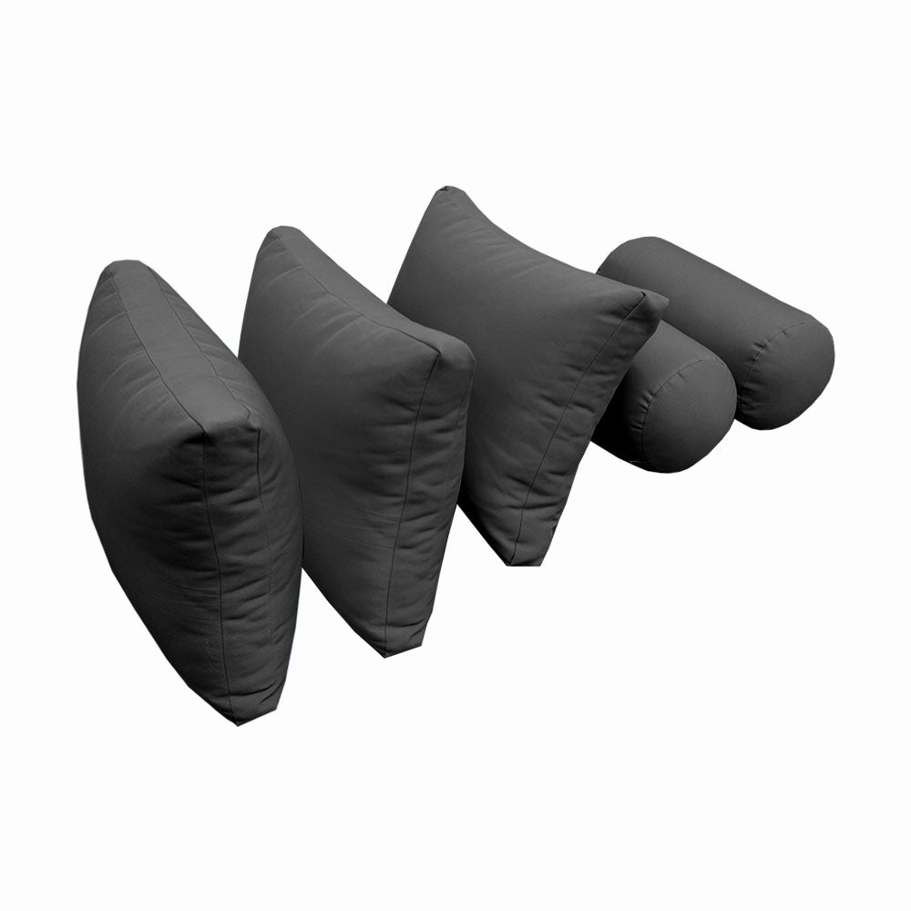 STYLE 3 - Mattress & Pillow Bolster Cushion Cover and Insert for Outdoor Indoor Daybed Porch Swing Bed Crib Size