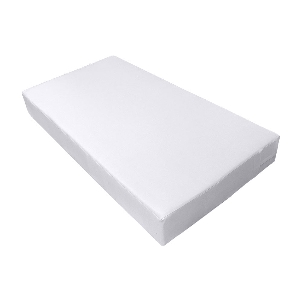 STYLE 3 - Mattress & Pillow Bolster Cushion Cover and Insert for Outdoor Indoor Daybed Porch Swing Bed Crib Size