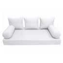 STYLE 3 - Outdoor Daybed Cover Mattress Cushion Pillow Insert Full Size