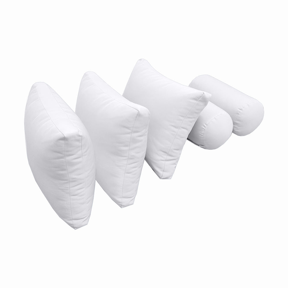 STYLE 3 - Mattress & Pillow Bolster Cushion Cover and Insert for Outdoor Indoor Daybed Porch Swing Bed Twin Size