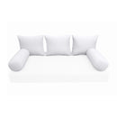 STYLE 3 Pillow & Bolster Cushion for Outdoor Indoor Daybed Porch Swing Bed Twin Size | COVERS ONLY |