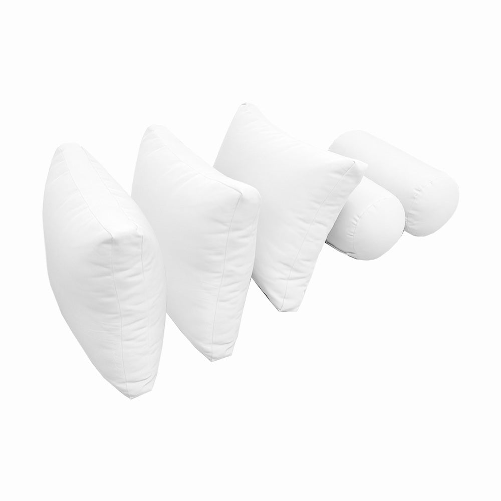 STYLE 3 - Mattress & Pillow Bolster Cushion Cover and Insert for Outdoor Indoor Daybed Porch Swing Bed Crib Size