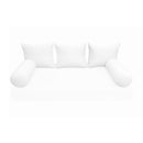 STYLE 3 Pillow & Bolster Cushion for Outdoor Indoor Daybed Porch Swing Bed Twin Size | COVERS ONLY |