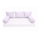 STYLE 3 Pillow & Bolster Cushion for Outdoor Indoor Daybed Porch Swing Bed Queen Size | COVERS ONLY |