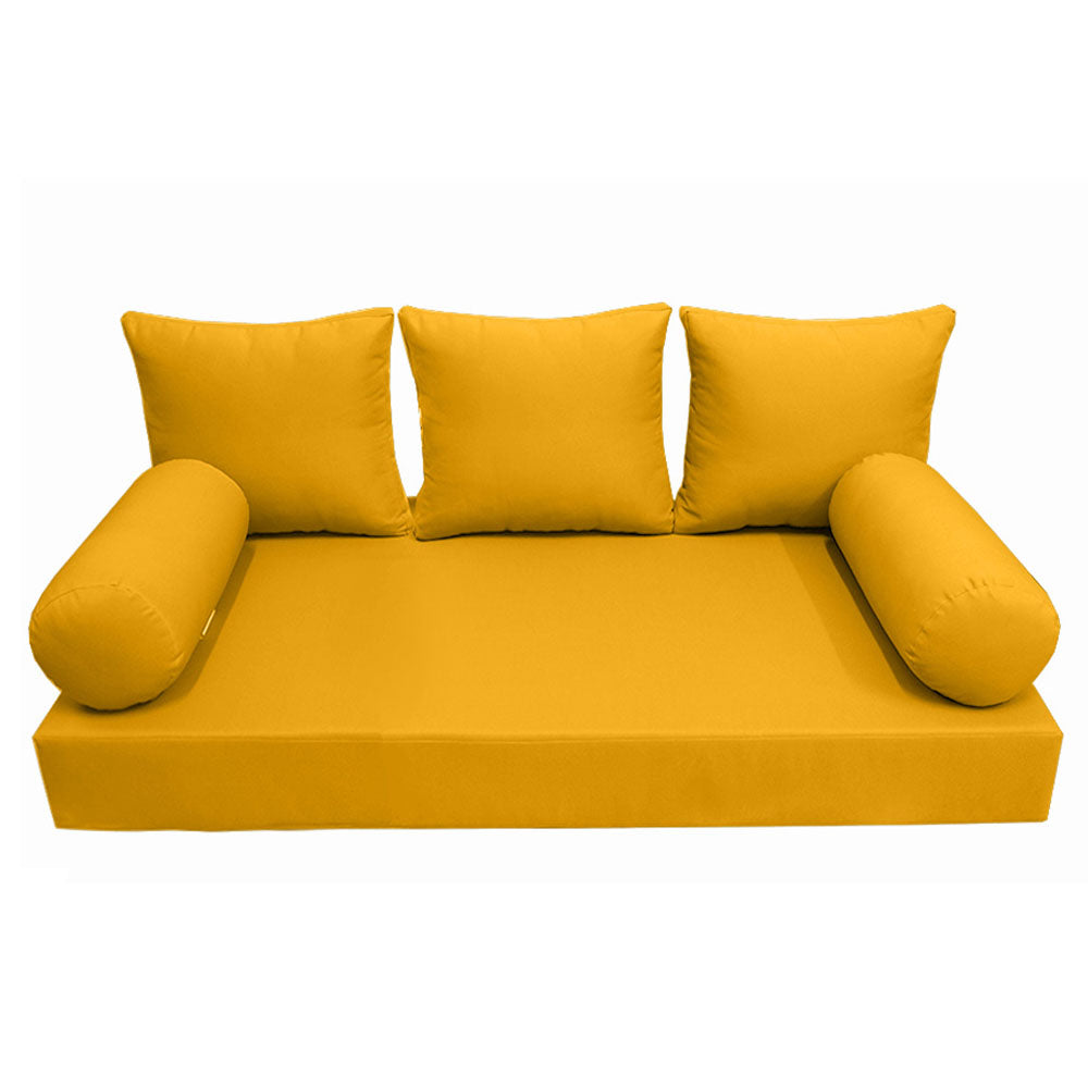 STYLE 3 - Mattress & Pillow Bolster Cushion Cover and Insert for Outdoor Indoor Daybed Porch Swing Bed Crib Size