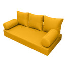 STYLE 3 - Outdoor Daybed Cover Mattress Cushion Pillow Insert Twin-XL Size