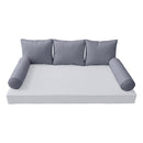 STYLE 3 Pillow & Bolster Cushion for Outdoor Indoor Daybed Porch Swing Bed Crib Size | COVERS ONLY |