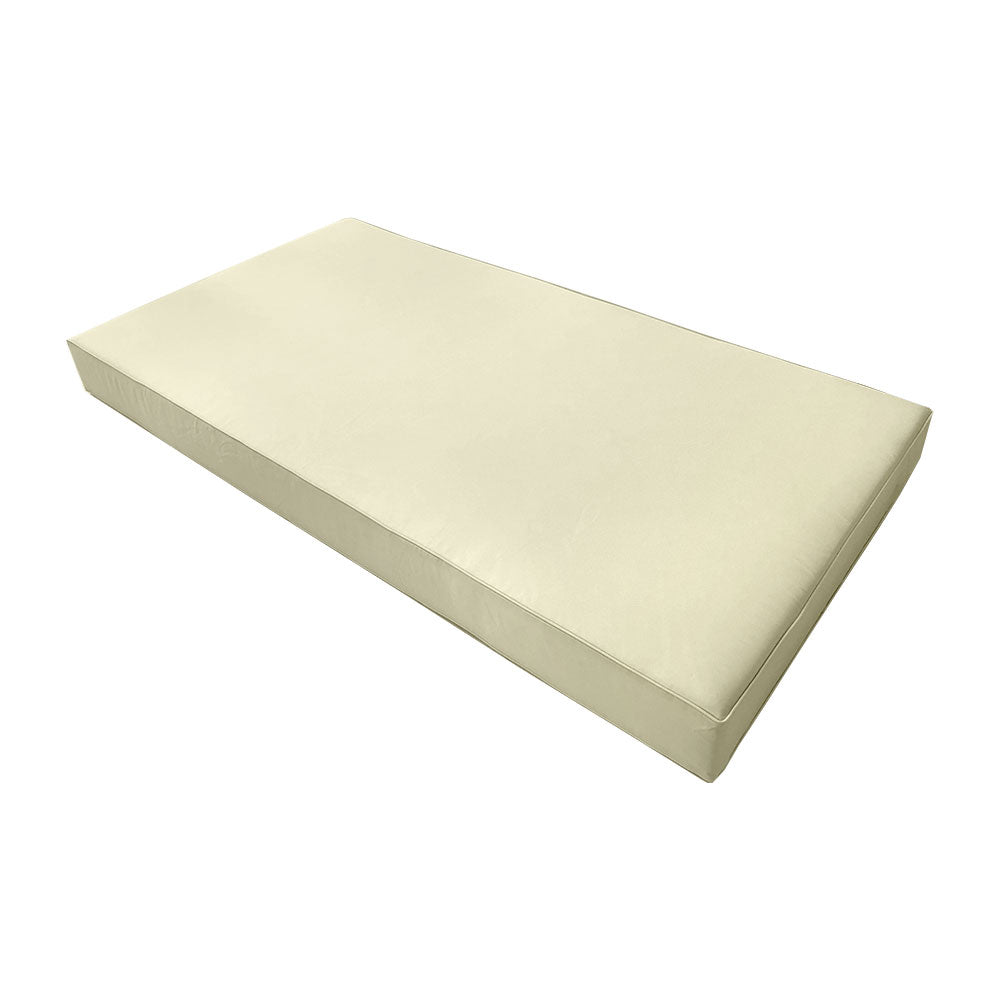 STYLE 3 - Mattress & Pillow Bolster Cushion Cover and Insert for Outdoor Indoor Daybed Porch Swing Bed Crib Size