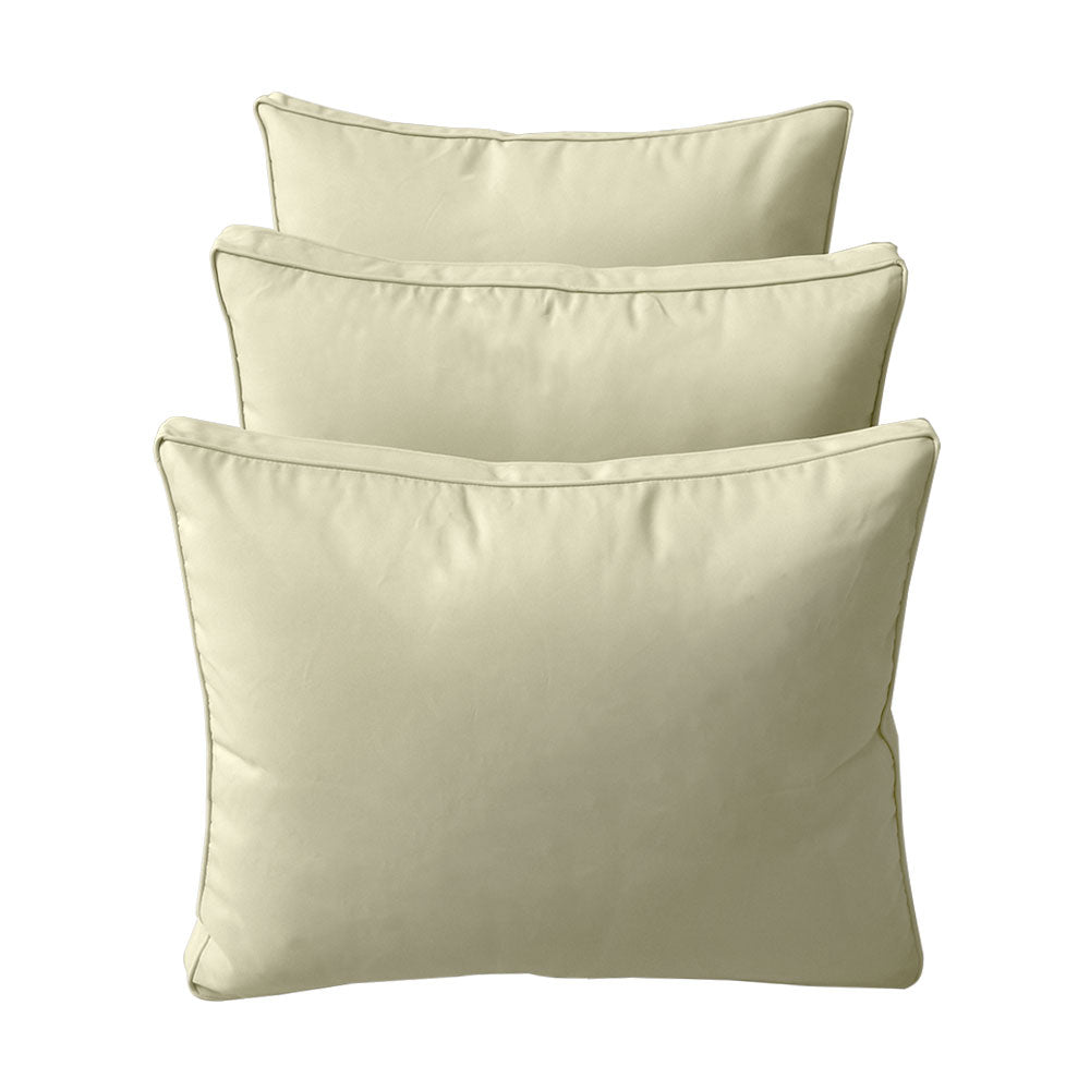 STYLE 3 - Mattress & Pillow Bolster Cushion Cover and Insert for Outdoor Indoor Daybed Porch Swing Bed Twin-XL Size