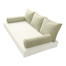 STYLE 3 Pillow & Bolster Cushion for Outdoor Indoor Daybed Porch Swing Bed Twin Size | COVERS ONLY |