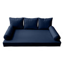 STYLE 3 - Outdoor Daybed Cover Mattress Cushion Pillow Insert Twin Size