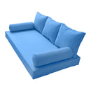 STYLE 3 - Outdoor Daybed Cover Mattress Cushion Pillow Insert Twin Size