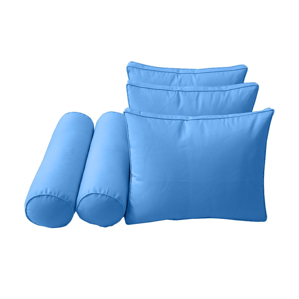 STYLE 3 - Mattress & Pillow Bolster Cushion Cover and Insert for Outdoor Indoor Daybed Porch Swing Bed Crib Size
