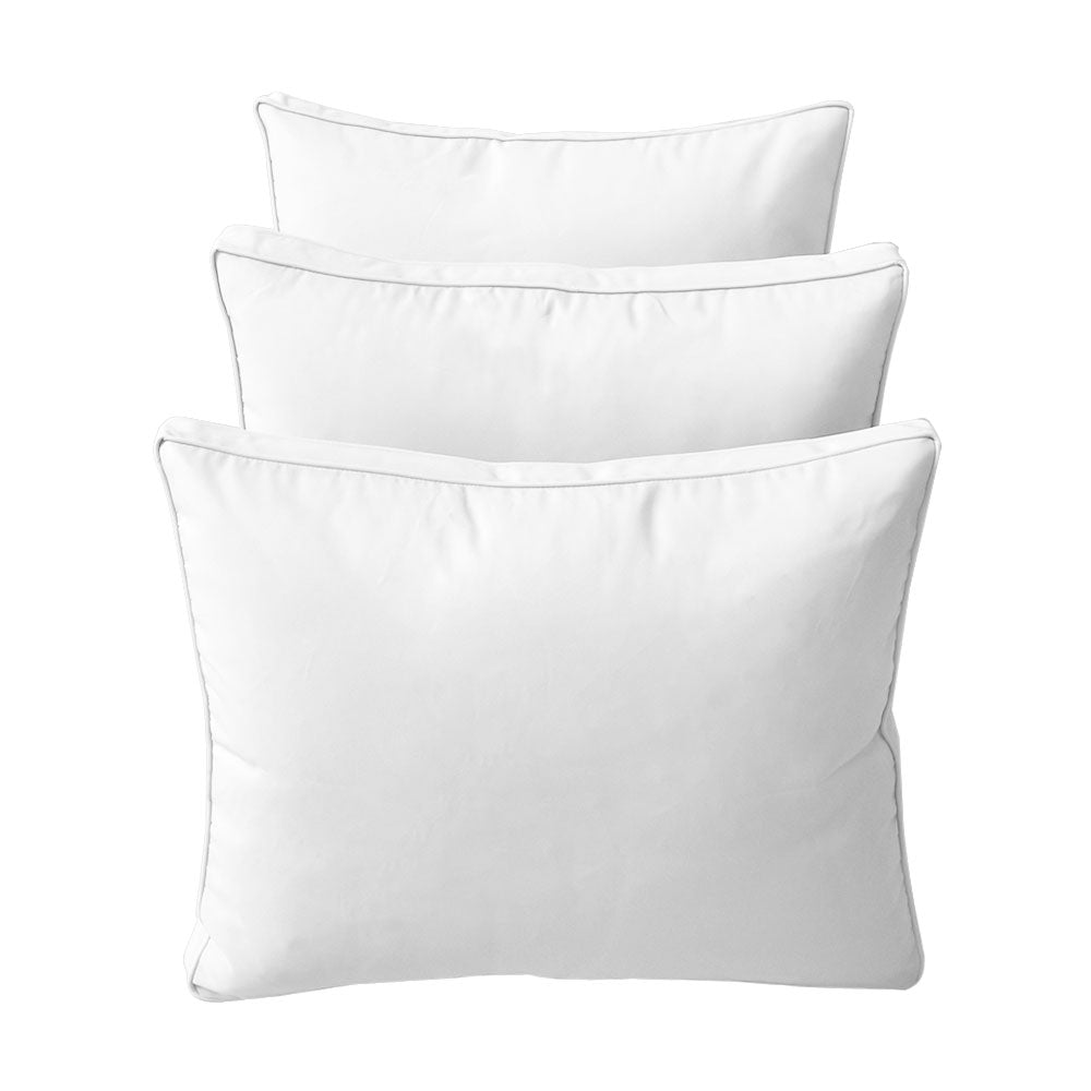 STYLE 3 - Mattress & Pillow Bolster Cushion Cover and Insert for Outdoor Indoor Daybed Porch Swing Bed Crib Size