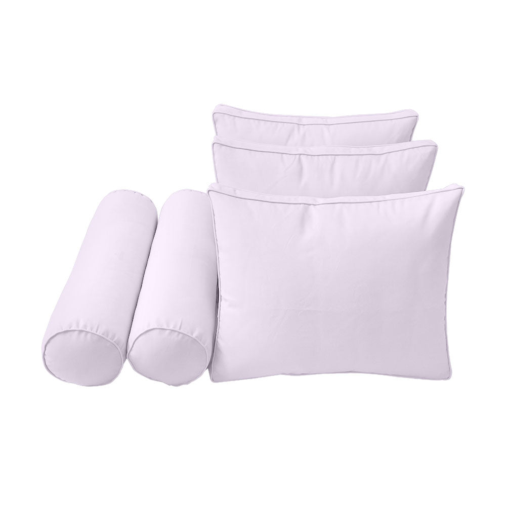 STYLE 3 - Mattress & Pillow Bolster Cushion Cover and Insert for Outdoor Indoor Daybed Porch Swing Bed Full Size