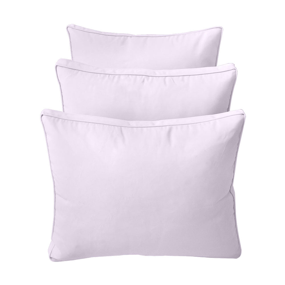 STYLE 3 - Mattress & Pillow Bolster Cushion Cover and Insert for Outdoor Indoor Daybed Porch Swing Bed Crib Size