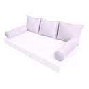 STYLE 3 Pillow & Bolster Cushion for Outdoor Indoor Daybed Porch Swing Bed Queen Size | COVERS ONLY |