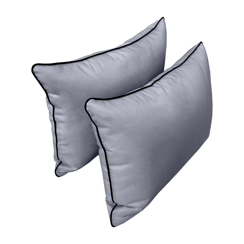STYLE 4 - Outdoor Daybed Bolster Backrest Pillow Cushion Twin Size |COVERS ONLY|