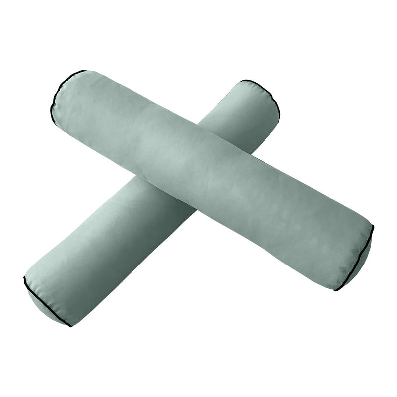 STYLE 4 - Outdoor Daybed Bolster Backrest Pillow Cushion Twin Size |COVERS ONLY|