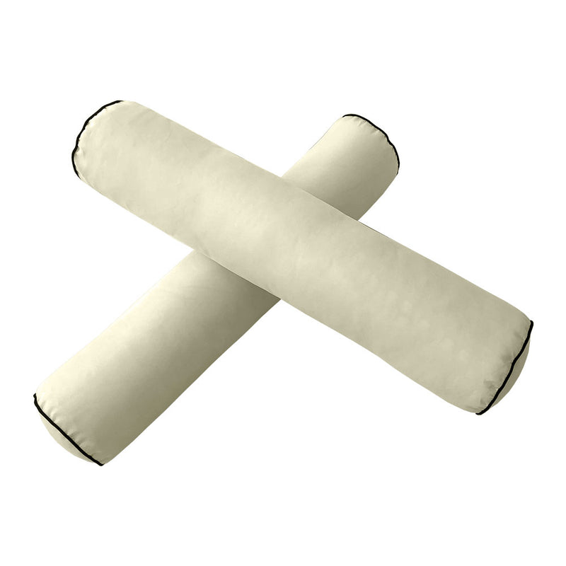 STYLE 4 - Outdoor Daybed Bolster Backrest Pillow Cushion Twin Size |COVERS ONLY|
