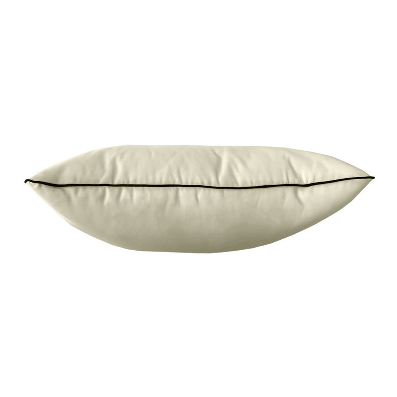 STYLE 4 - Outdoor Daybed Bolster Backrest Pillow Cushion Twin Size |COVERS ONLY|