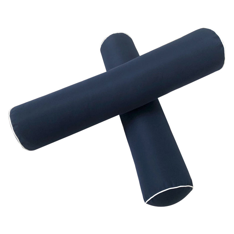 STYLE 4 - Outdoor Daybed Bolster Backrest Pillow Cushion Twin Size |COVERS ONLY|